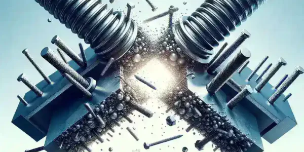 "大成建設が開発したボルトと接着剤を併用した鉄骨材接合法の施工現場での画像、鉄骨構造における新しい接合技術の実演"